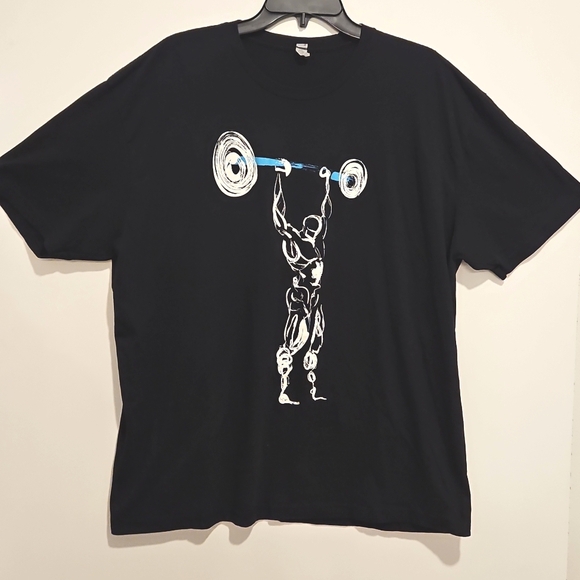 Next Level Apparel Other - Next Level Apparel black short sleeve weightlifter graphic tee shirt Sz. XXL